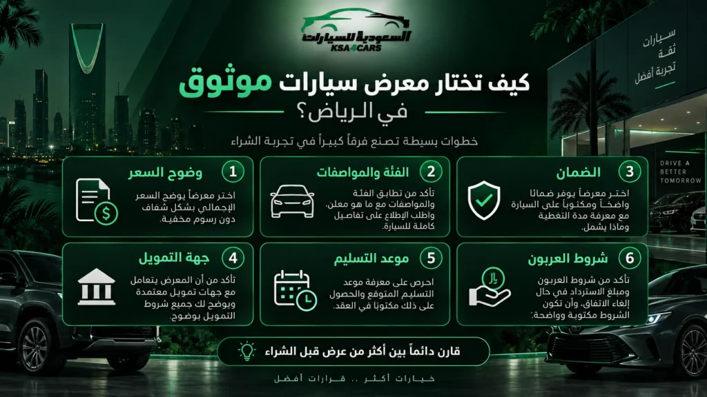 ما الذي يجعل معرض سيارات موثوق فعلًا؟