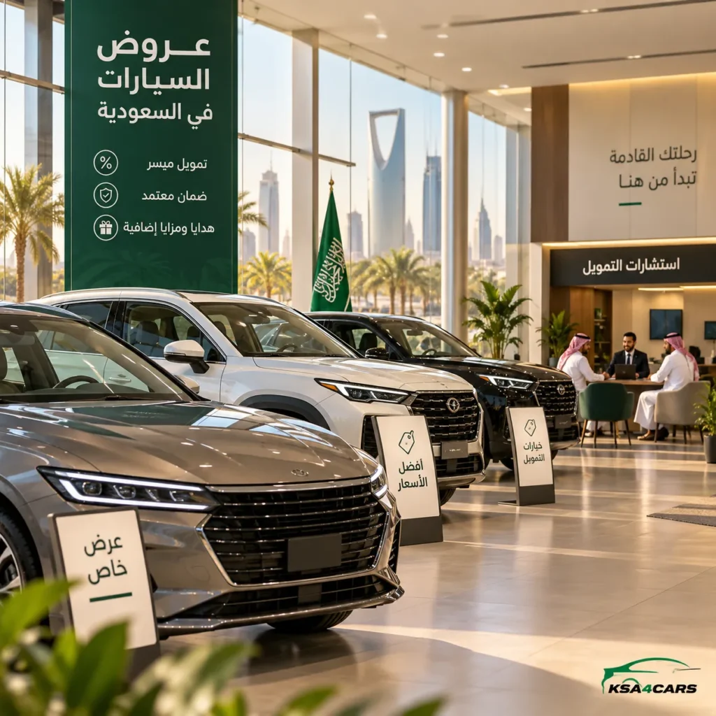 عروض شركات السيارات في السعودية داخل معرض سيارات حديث